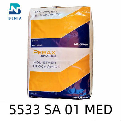 Arkema Pebax 5533 SA 01 de Maagdelijke Korrel van MED Thermoplastic Elastomer Medical Application Al Kleur