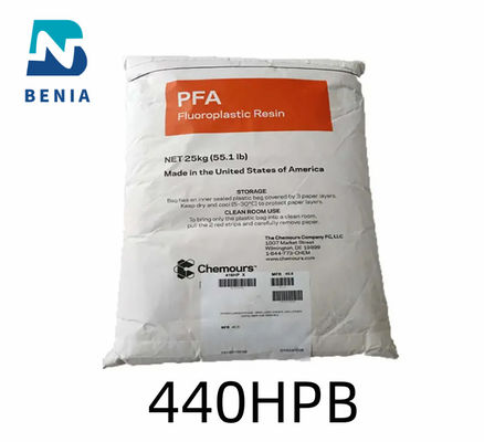 Dupont PFA 440HPB PFA Perfluoroalkoxy Virgin Pellet Powder voor halfgeleiders